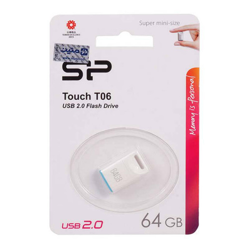 فلش مموری سیلیکون پاور مدل تی 06 با ظرفیت 64 گیگابایت ا Touch T06 USB 2.0 Flash Memory 64GB