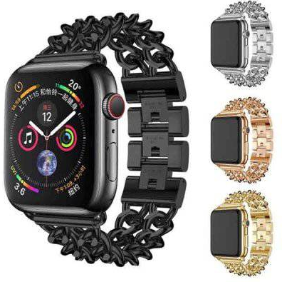 بند فلزی استیل دو لاین طرح کارتیر Cartier اپل واچ Apple Watch 42/44/45/49