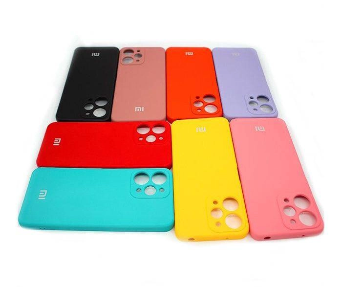 کاور سیلیکون اورجینال پاکنی گوشی Redmi 12 - صورتی کالباسی