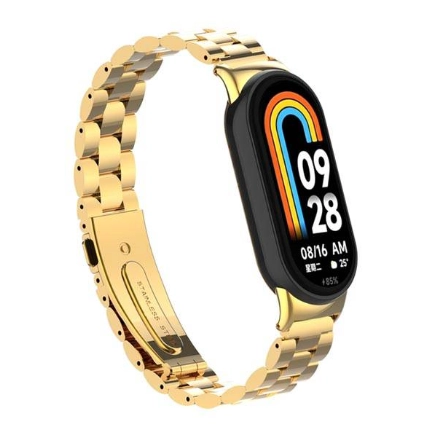بند مچ بند شیائومی Mi Band 8 مدل فلزی 3Bead