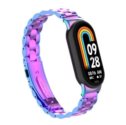 بند مچ بند شیائومی Mi Band 8 مدل فلزی 3Bead