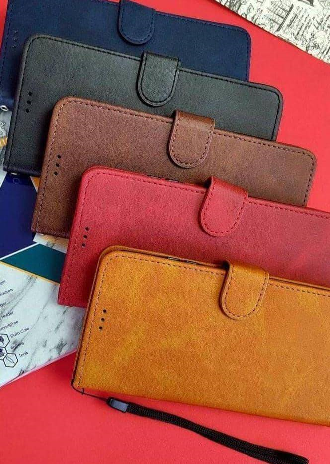 کیف چرمی کلاسوری درب مگنتی گوشی شیائومی به همراه بند آویز